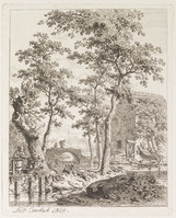 TvB G 2085
<br/>
Landschap met boerderij en stenen brug
<br/>
<em>Overbeek, Leendert (1752-1815)</em>